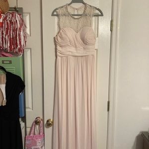 Lipsy London Pale Pink Maxi Prom Dress